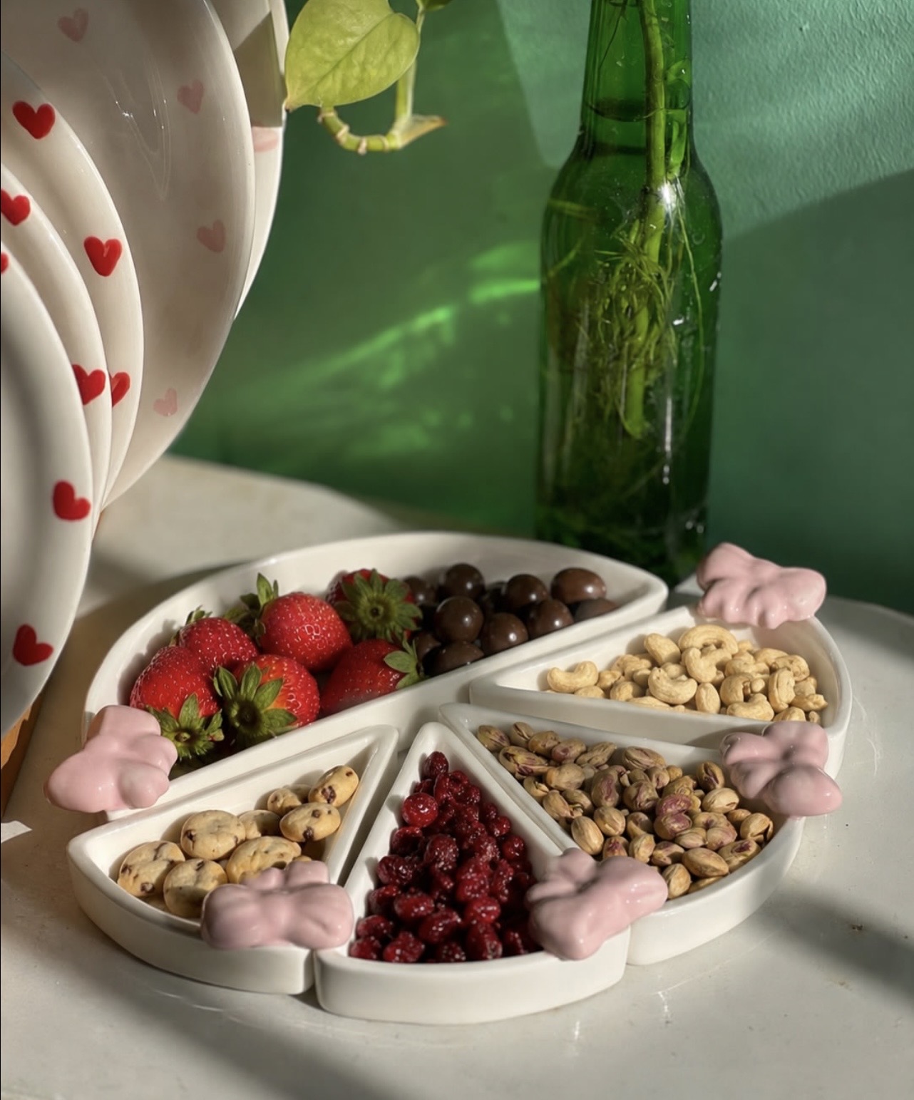 ست اردوخوری مثلثی مزه خوری پاپیون